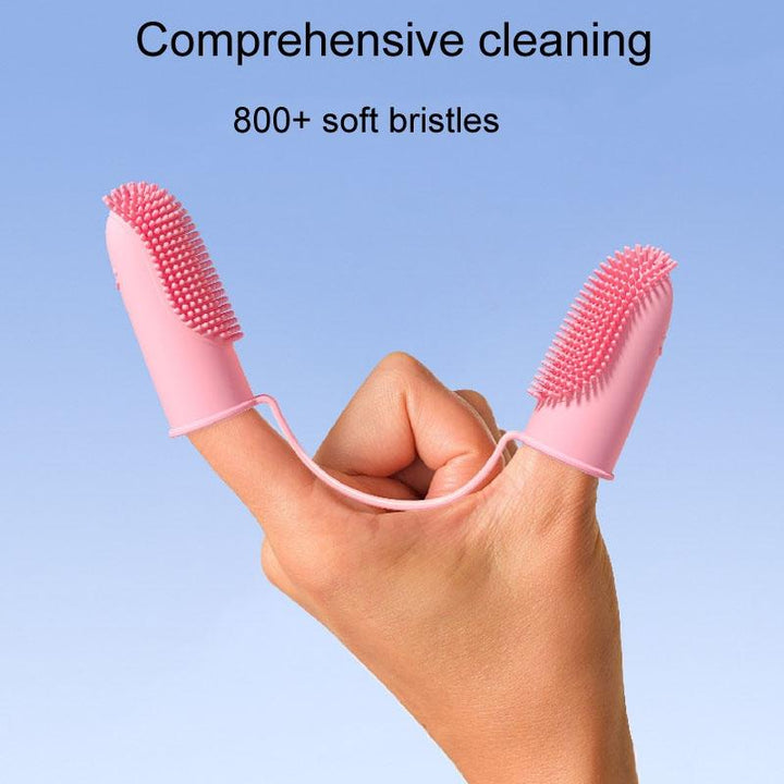Silicone Finger Toothbrush Set for Dog and Cat Dental Care