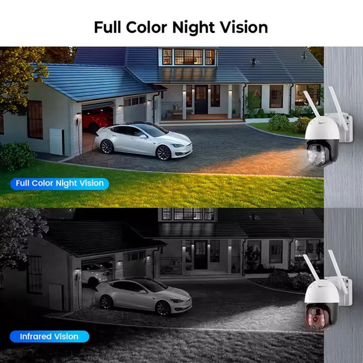 2K Solar-Powered WIFI PTZ Camera with Auto-Tracking and Night Vision