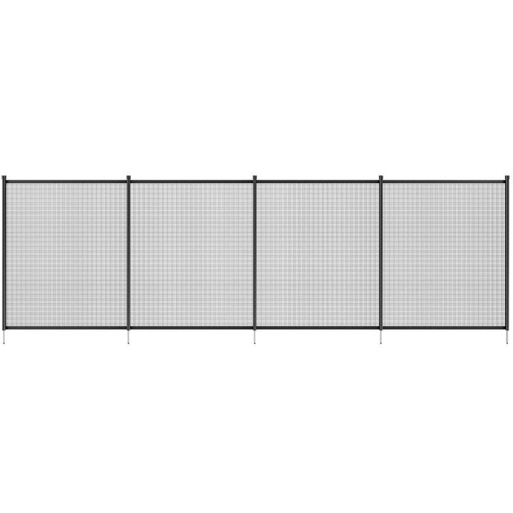 Pool Safety Fence with Teslin PVC Mesh and Rust Resistant Poles for Inground Pools