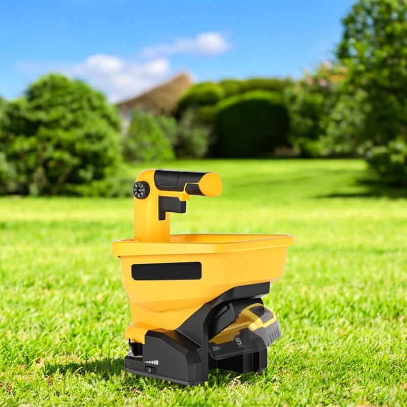 Cordless Fertilizer Spreader for Dewalt 20V and 60V Li-ion Battery