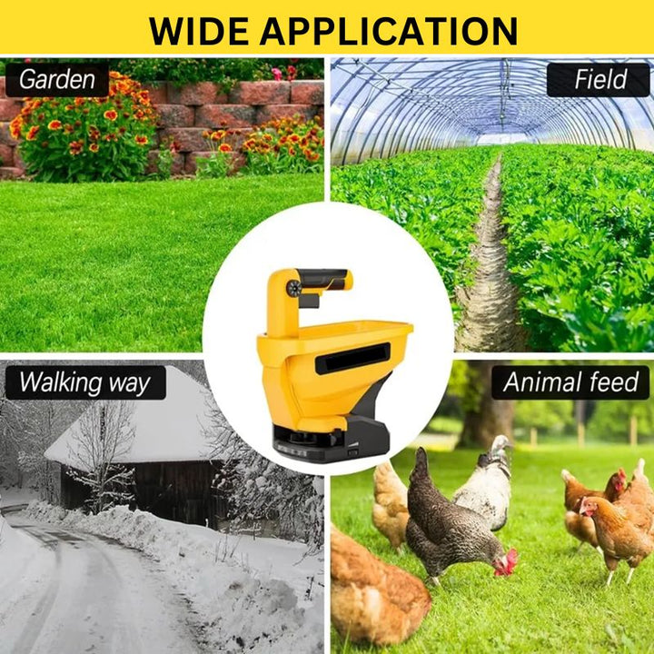 Cordless Fertilizer Spreader for Dewalt 20V and 60V Li-ion Battery