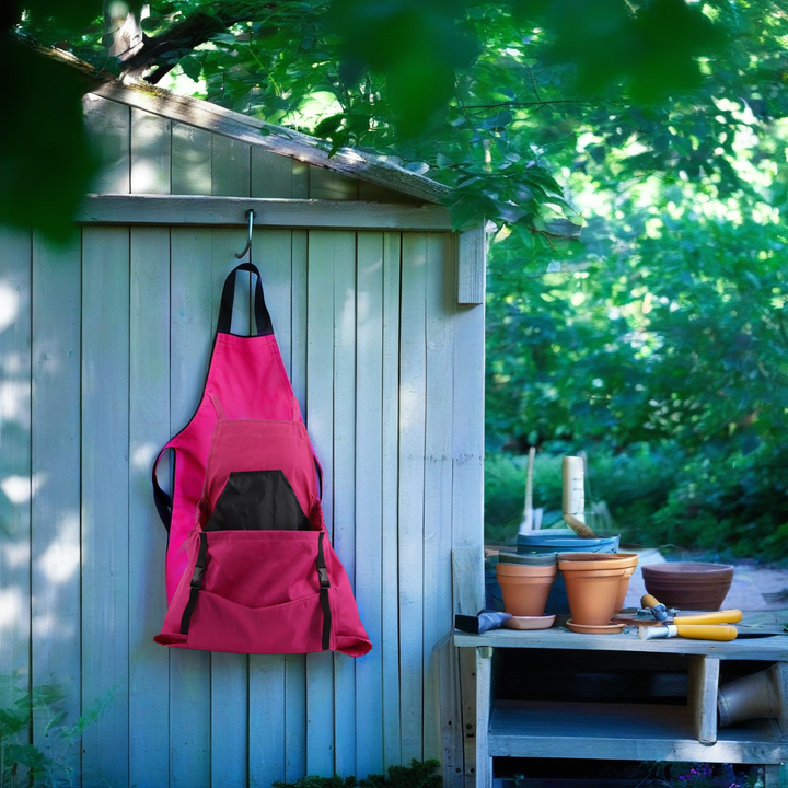 Garden Apron with Oxford Fabric and Cross Back Straps, Adjustable Fit